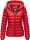 Navahoo Neevia Damen Stepp Jacke Übergangsjacke Steppjacke mit Kapuze B859 Rot-Gr.XS