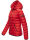 Navahoo Neevia Damen Stepp Jacke Übergangsjacke Steppjacke mit Kapuze B859 Rot-Gr.XS