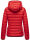 Navahoo Neevia Damen Stepp Jacke Übergangsjacke Steppjacke mit Kapuze B859 Rot-Gr.XS