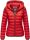 Navahoo Neevia Damen Stepp Jacke Übergangsjacke Steppjacke mit Kapuze B859 Rot-Gr.S