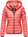 Navahoo Neevia Damen Stepp Jacke Übergangsjacke Steppjacke mit Kapuze B859 Coral-Gr.XS