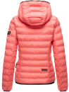 Navahoo Neevia Damen Stepp Jacke Übergangsjacke Steppjacke mit Kapuze B859 Coral-Gr.XS
