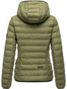 Navahoo Neevia Damen Stepp Jacke Übergangsjacke Steppjacke mit Kapuze B859 Olive-Gr.S