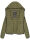 Navahoo Neevia Damen Stepp Jacke Übergangsjacke Steppjacke mit Kapuze B859 Olive-Gr.S