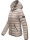 Navahoo Neevia Damen Stepp Jacke Übergangsjacke Steppjacke mit Kapuze B859 Hellgrau-Gr.M