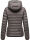 Navahoo Neevia Damen Stepp Jacke Übergangsjacke Steppjacke mit Kapuze B859 Dunkelgrau-Gr.XS