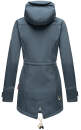 Marikoo Zimtzicke Damen Outdoor Softshell Jacke lang  B614 Dusty Blue Größe S - Gr. 36