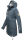 Marikoo Zimtzicke Damen Outdoor Softshell Jacke lang  B614 Dusty Blue Größe M - Gr. 38