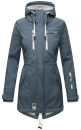 Marikoo Zimtzicke Damen Outdoor Softshell Jacke lang  B614 Dusty Blue Größe L - Gr. 40