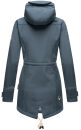 Marikoo Zimtzicke Damen Outdoor Softshell Jacke lang  B614 Dusty Blue Größe L - Gr. 40