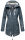 Marikoo Zimtzicke Damen Outdoor Softshell Jacke lang  B614 Dusty Blue Größe XL - Gr. 42