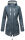 Marikoo Zimtzicke Damen Outdoor Softshell Jacke lang  B614 Dusty Blue Größe XL - Gr. 42
