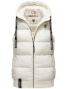 Navahoo Kassidy Damen Stepp Weste Übergangsweste B860 Off-White-Gr.XS