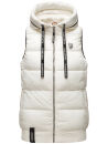 Navahoo Kassidy Damen Stepp Weste Übergangsweste B860 Off-White-Gr.XS
