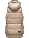 Navahoo Kassidy Damen Stepp Weste Übergangsweste B860 Taupe-Gr.XL