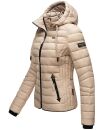 Navahoo Lulana Damen Steppjacke Übergangsjacke B650 Taupe Größe M - Gr. 38