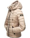 Navahoo Lulana Damen Steppjacke Übergangsjacke B650 Taupe Größe M - Gr. 38