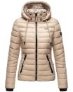 Navahoo Lulana Damen Steppjacke Übergangsjacke B650 Taupe Größe M - Gr. 38