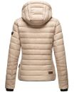 Navahoo Lulana Damen Steppjacke Übergangsjacke B650 Taupe Größe L - Gr. 40
