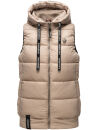 Navahoo Kassidy Damen Stepp Weste Übergangsweste B860 Taupe-Gr.3XL