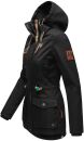 Marikoo Babetaa Damen Übergangs Jacke wasserabweisend Parka B861 Schwarz-Gr.XS