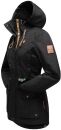 Marikoo Babetaa Damen Übergangs Jacke wasserabweisend Parka B861 Schwarz-Gr.XL