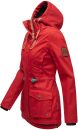 Marikoo Babetaa Damen Übergangs Jacke wasserabweisend Parka B861 Cherry-Gr.L