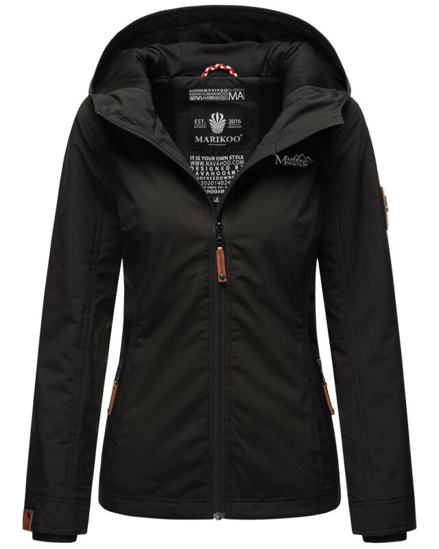 Marikoo Brombeere Damen Jacke B862 Schwarz Größe L - Gr. 40