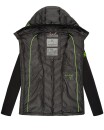 Navahoo Nimm mich mit Damen Fleece Hybrid Jacke Trekking Wanderjacke B852 Schwarz-Gr.XS