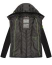 Navahoo Nimm mich mit Damen Fleece Hybrid Jacke Trekking Wanderjacke B852 Schwarz-Gr.XS