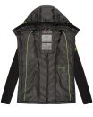 Navahoo Nimm mich mit Damen Fleece Hybrid Jacke Trekking Wanderjacke B852 Schwarz-Gr.XL
