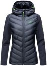 Navahoo Nimm mich mit Damen Fleece Hybrid Jacke Trekking Wanderjacke B852 Navy-Gr.XS