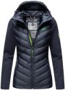 Navahoo Nimm mich mit Damen Fleece Hybrid Jacke Trekking Wanderjacke B852 Navy-Gr.S