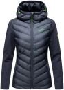 Navahoo Nimm mich mit Damen Fleece Hybrid Jacke Trekking Wanderjacke B852 Navy-Gr.S