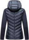 Navahoo Nimm mich mit Damen Fleece Hybrid Jacke Trekking Wanderjacke B852 Navy-Gr.S