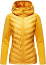 Navahoo Nimm mich mit Damen Fleece Hybrid Jacke Trekking Wanderjacke B852 Gelb-Gr.XS