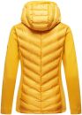 Navahoo Nimm mich mit Damen Fleece Hybrid Jacke Trekking Wanderjacke B852 Gelb-Gr.XS