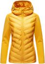 Navahoo Nimm mich mit Damen Fleece Hybrid Jacke Trekking Wanderjacke B852 Gelb-Gr.M