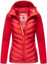 Navahoo Nimm mich mit Damen Fleece Hybrid Jacke Trekking Wanderjacke B852 Rot-Gr.XS