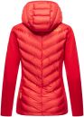 Navahoo Nimm mich mit Damen Fleece Hybrid Jacke Trekking Wanderjacke B852 Rot-Gr.L