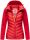 Navahoo Nimm mich mit Damen Fleece Hybrid Jacke Trekking Wanderjacke B852 Rot-Gr.L
