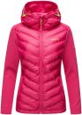 Navahoo Nimm mich mit Damen Fleece Hybrid Jacke Trekking Wanderjacke B852 Pink-Gr.M