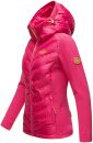 Navahoo Nimm mich mit Damen Fleece Hybrid Jacke Trekking Wanderjacke B852 Pink-Gr.L
