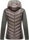 Navahoo Nimm mich mit Damen Fleece Hybrid Jacke Trekking Wanderjacke B852 Dunkelgrau-Gr.S