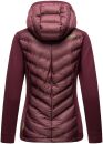 Navahoo Nimm mich mit Damen Fleece Hybrid Jacke Trekking Wanderjacke B852 Aubergine-Gr.S