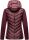 Navahoo Nimm mich mit Damen Fleece Hybrid Jacke Trekking Wanderjacke B852 Aubergine-Gr.S