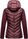 Navahoo Nimm mich mit Damen Fleece Hybrid Jacke Trekking Wanderjacke B852 Aubergine-Gr.M