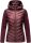 Navahoo Nimm mich mit Damen Fleece Hybrid Jacke Trekking Wanderjacke B852 Aubergine-Gr.XL