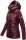 Navahoo Nimm mich mit Damen Fleece Hybrid Jacke Trekking Wanderjacke B852 Aubergine-Gr.XL