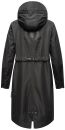 Navahoo Josinaa Damen leichte Damen Übergangs Jacke Mantel mit Kapuze B863 Schwarz-Gr.M